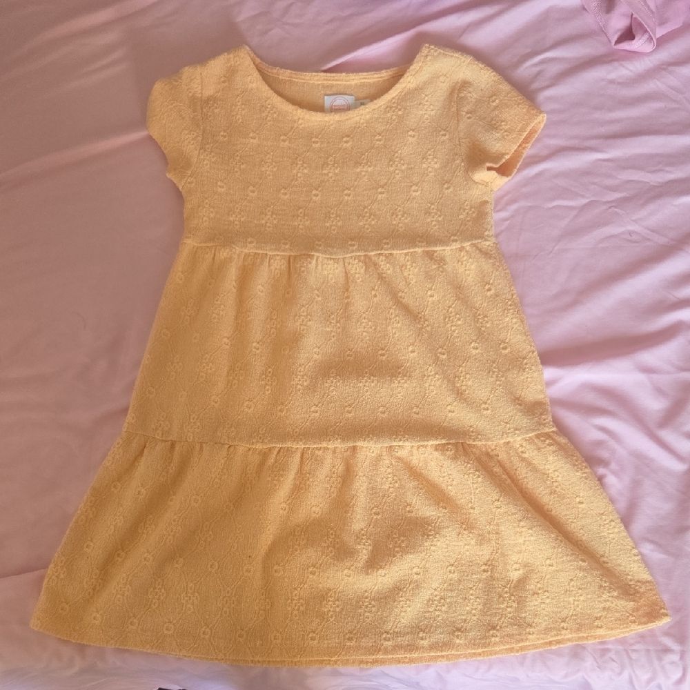Charming Yellow Kids Dress